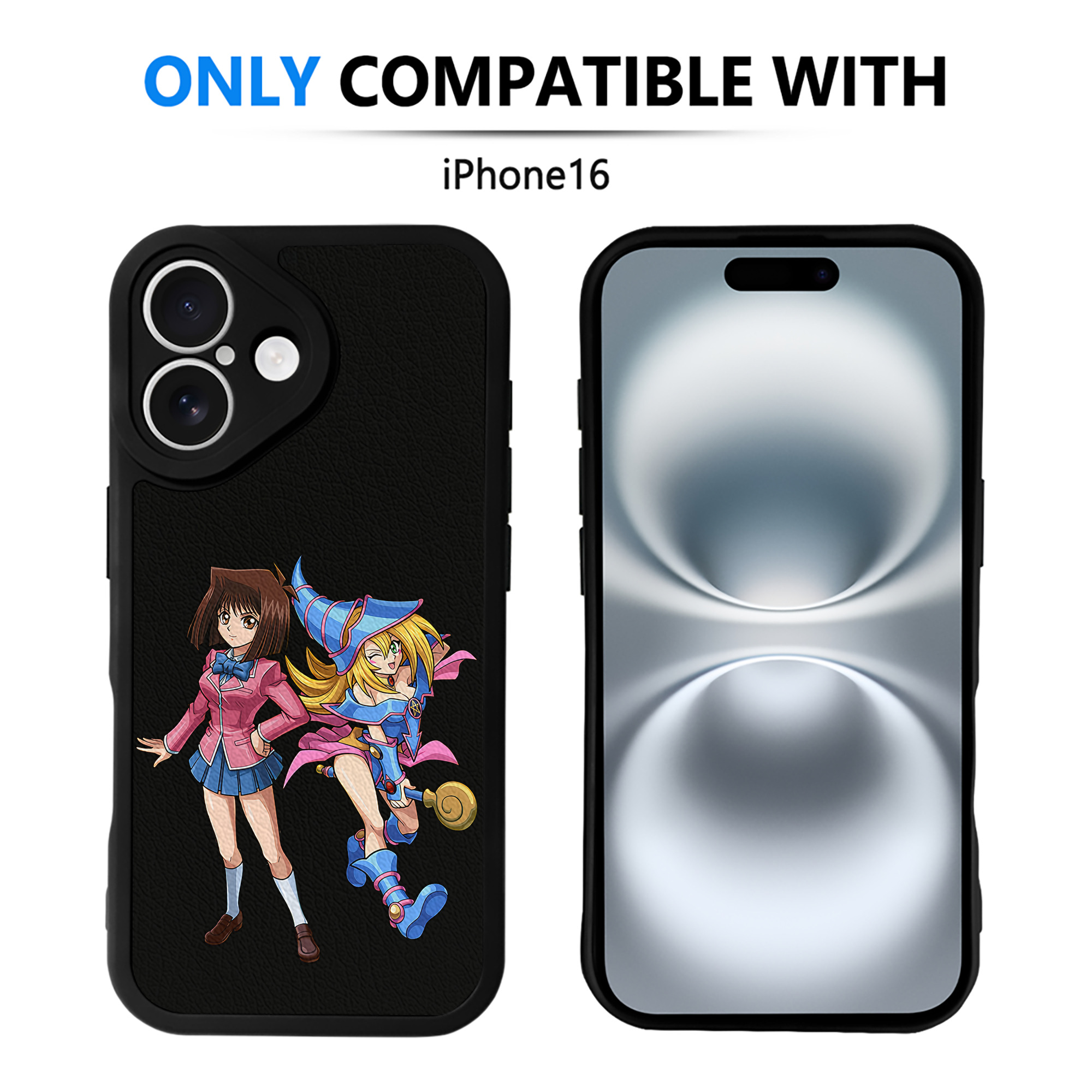 遊☆戯☆王 Yu-Gi-Oh! 【iPhone 16シリーズ対応】シリコンスマホケース（レザー調） 材質：シリコン